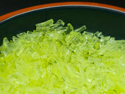 Uranium glass - SMALL FRIT - yellow - 2mm to 5mm - 5g or 10g - - Imbali Crafts