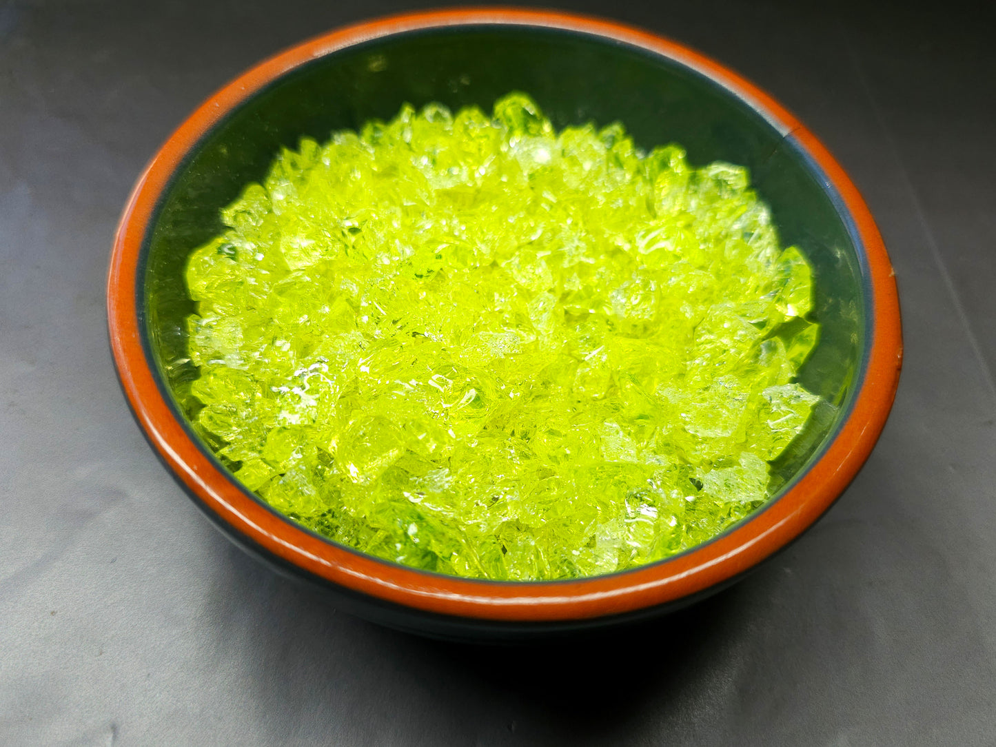 Uranium glass - crushed - MEDIUM - 10g or 20g - Imbali Crafts