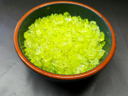 Uranium glass - crushed - MEDIUM - 10g or 20g - Imbali Crafts