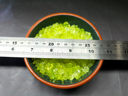 Uranium glass - crushed - MEDIUM - 10g or 20g - Imbali Crafts