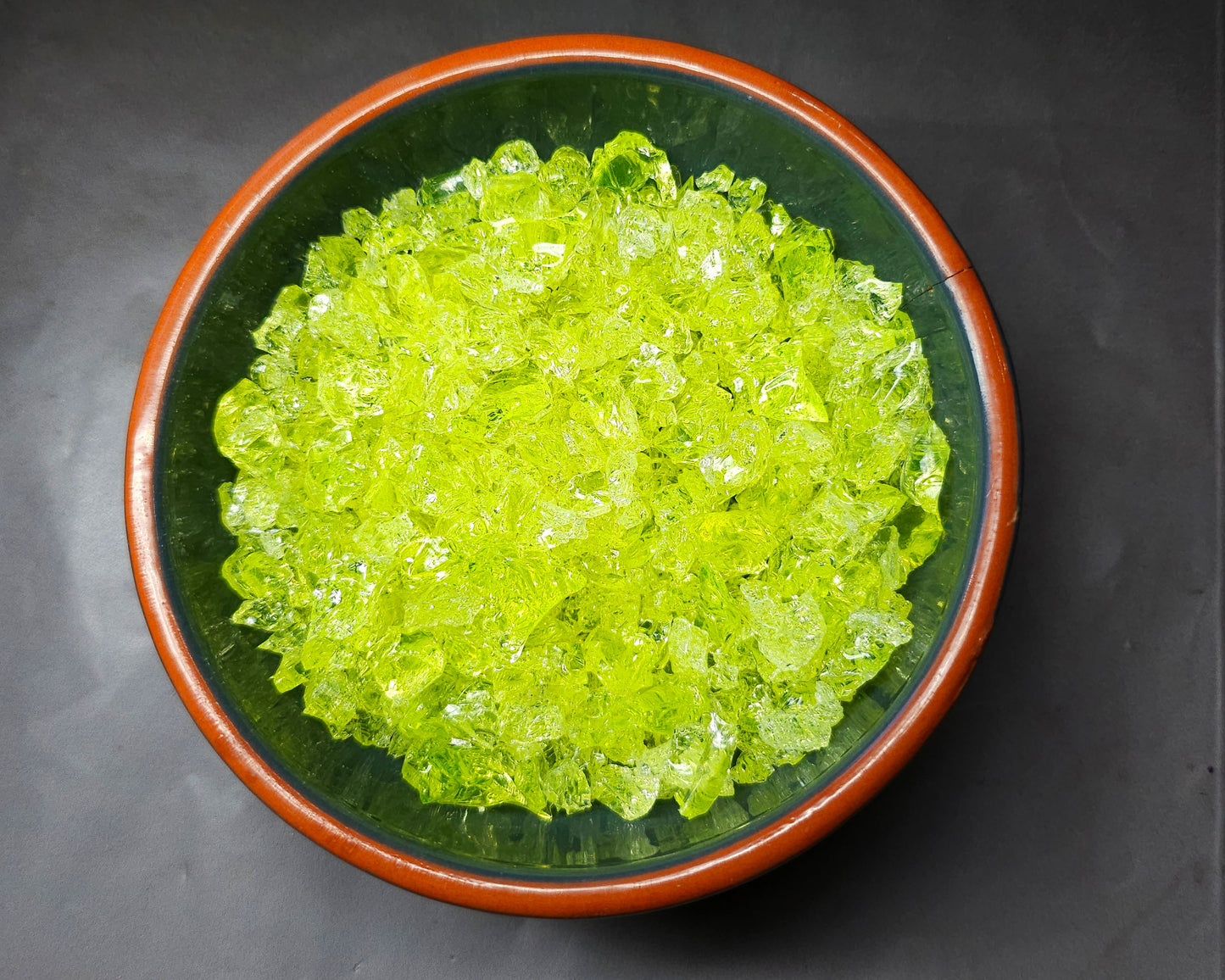 Uranium glass - crushed - MEDIUM - 10g or 20g - Imbali Crafts