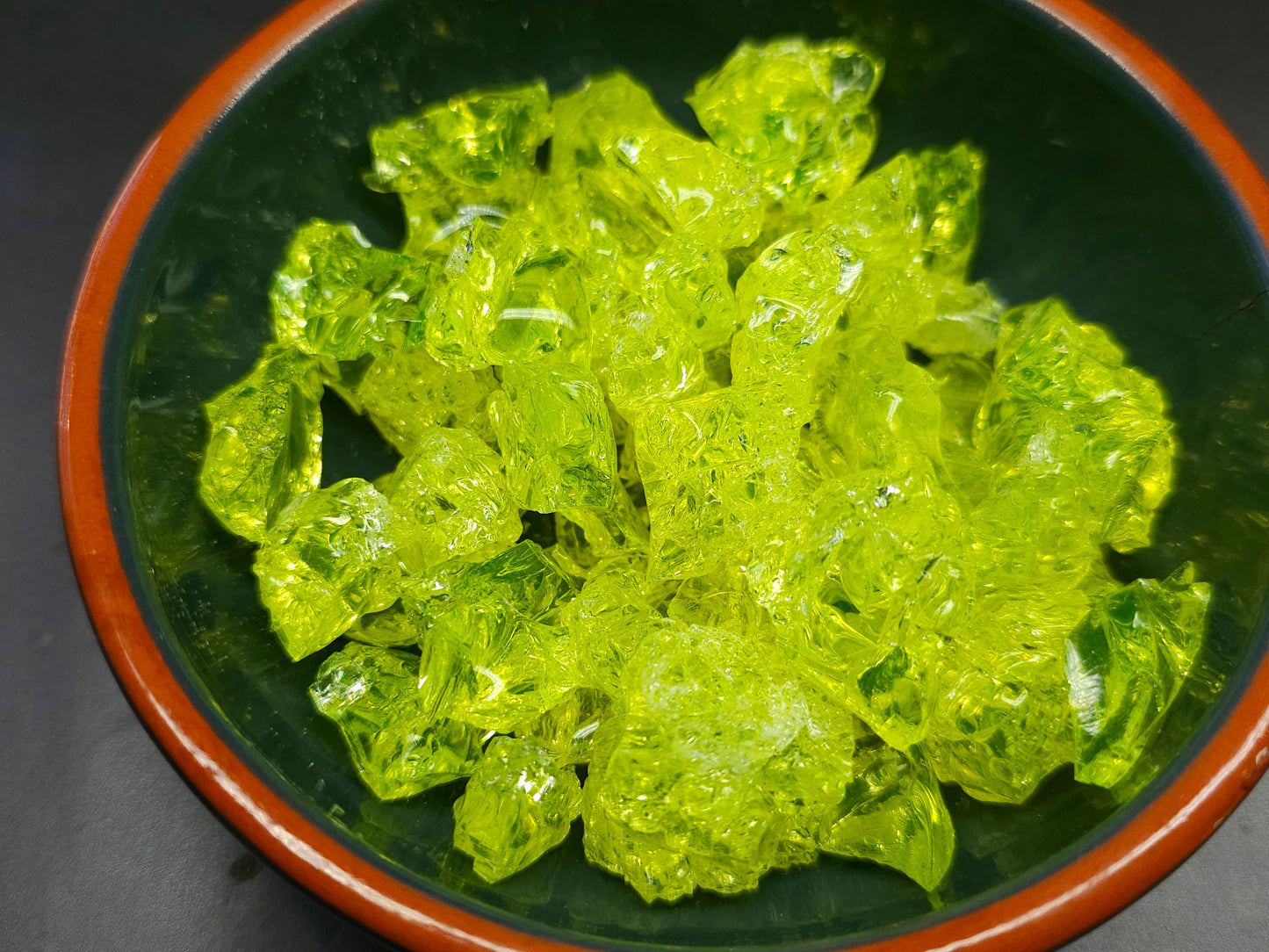 Uranium glass - crushed - LARGE - 10g or 20g - Imbali Crafts