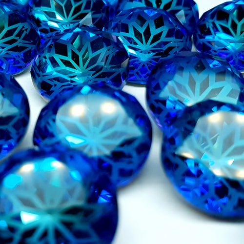 Round glass crystals