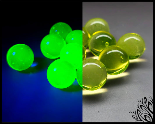 16 mm uranium glass spheres imbali crafts