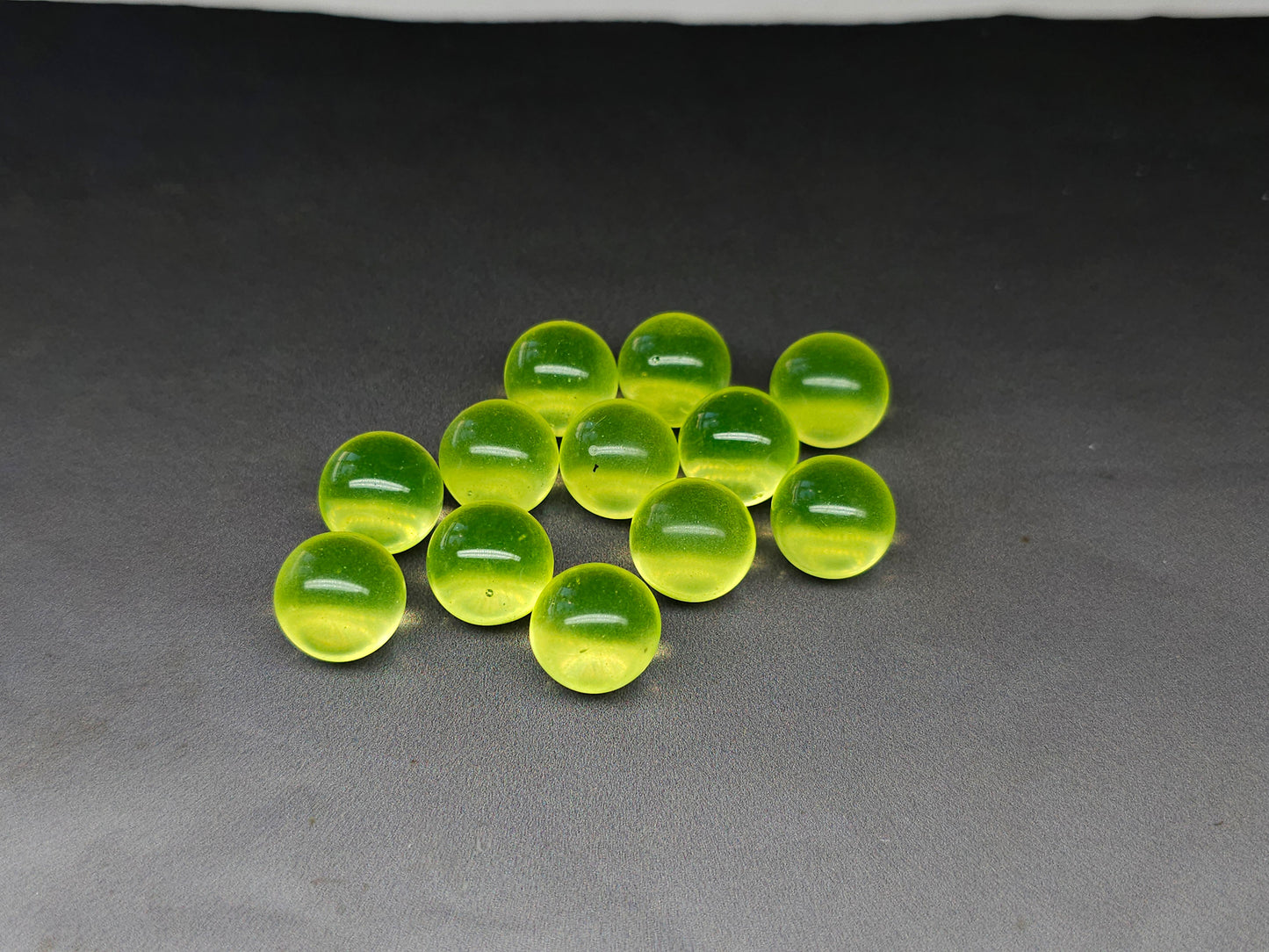 Uranium Glass Sphere - Orb – 14 mm - UV Reactive Bead - Imbali Crafts