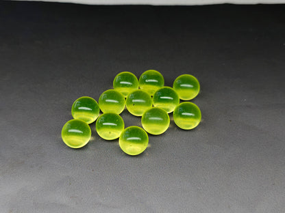 Uranium Glass Sphere - Orb – 14 mm - UV Reactive Bead - Imbali Crafts