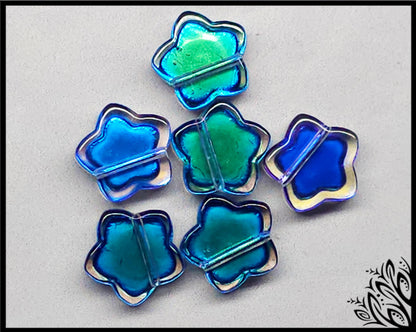 14 mm mood stone star metallic blue