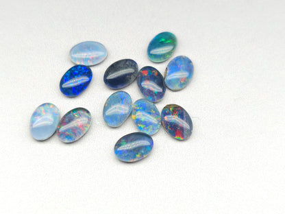 Australian opal triplets - oval - 7 mm
