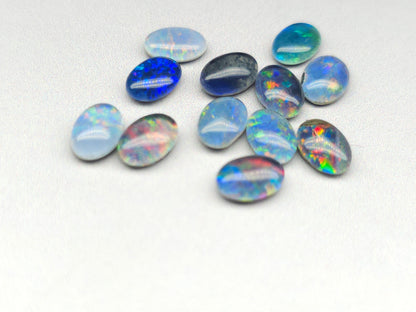 Australian opal triplets - oval - 7 mm