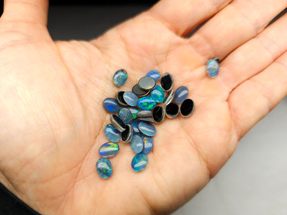 Australian opal triplets - oval - 8 mm