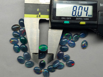 Australian opal triplets - oval - 8 mm