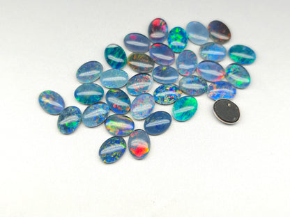 Australian opal triplets - oval - 8 mm