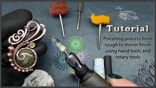 How to polish copper and silver wire jewelry video tutorial