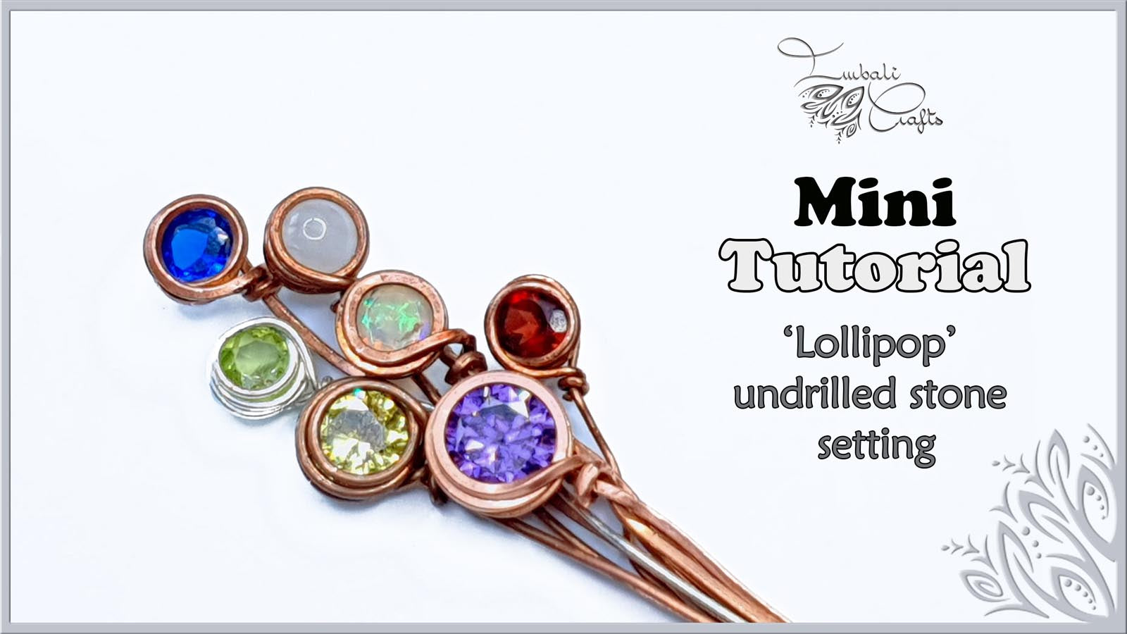 Technique - wire coil stone setting video tutorial