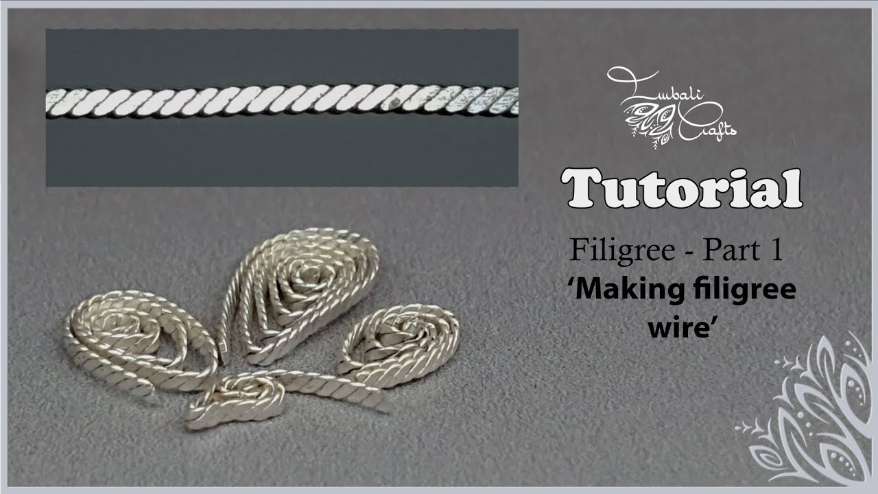 Technique - Filigree jewelry - part 1 - making filigree wire