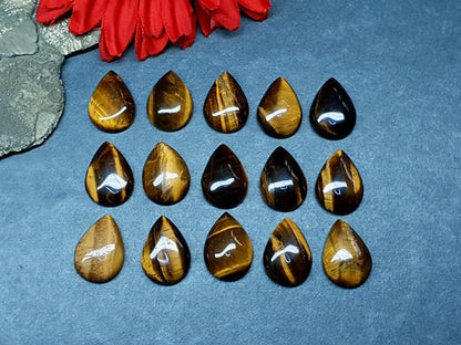Tigers eye - pear - 25 mm