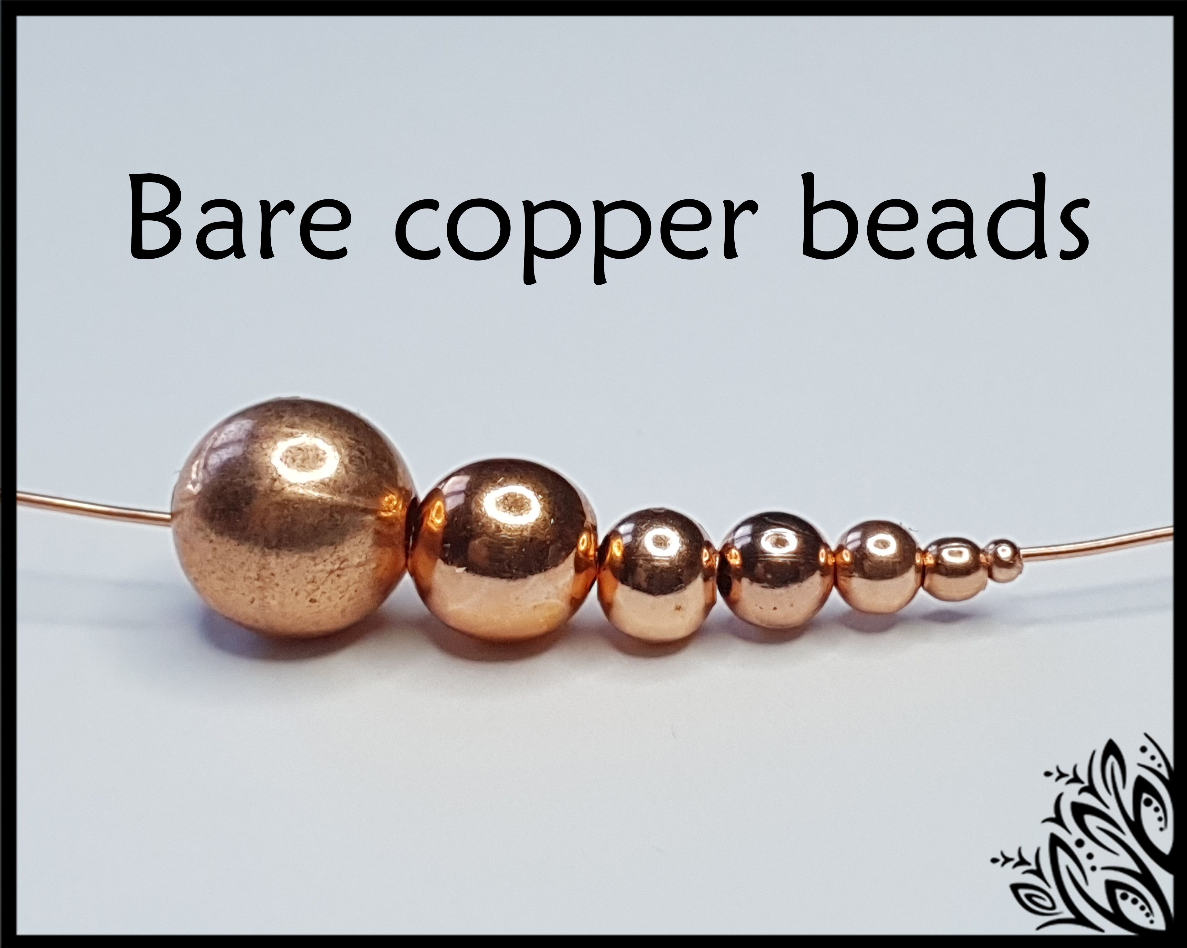 Bare copper beads imbali crafts