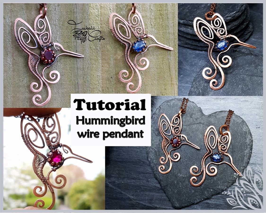 Humming bird hammered wire tutorial imbali crafts