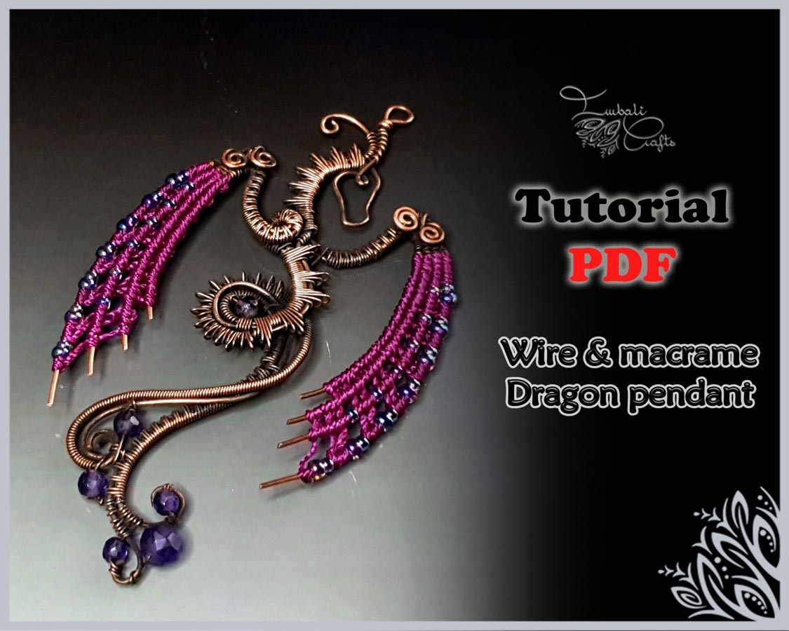 Dragon wire and macrame tutorial imbali crafts