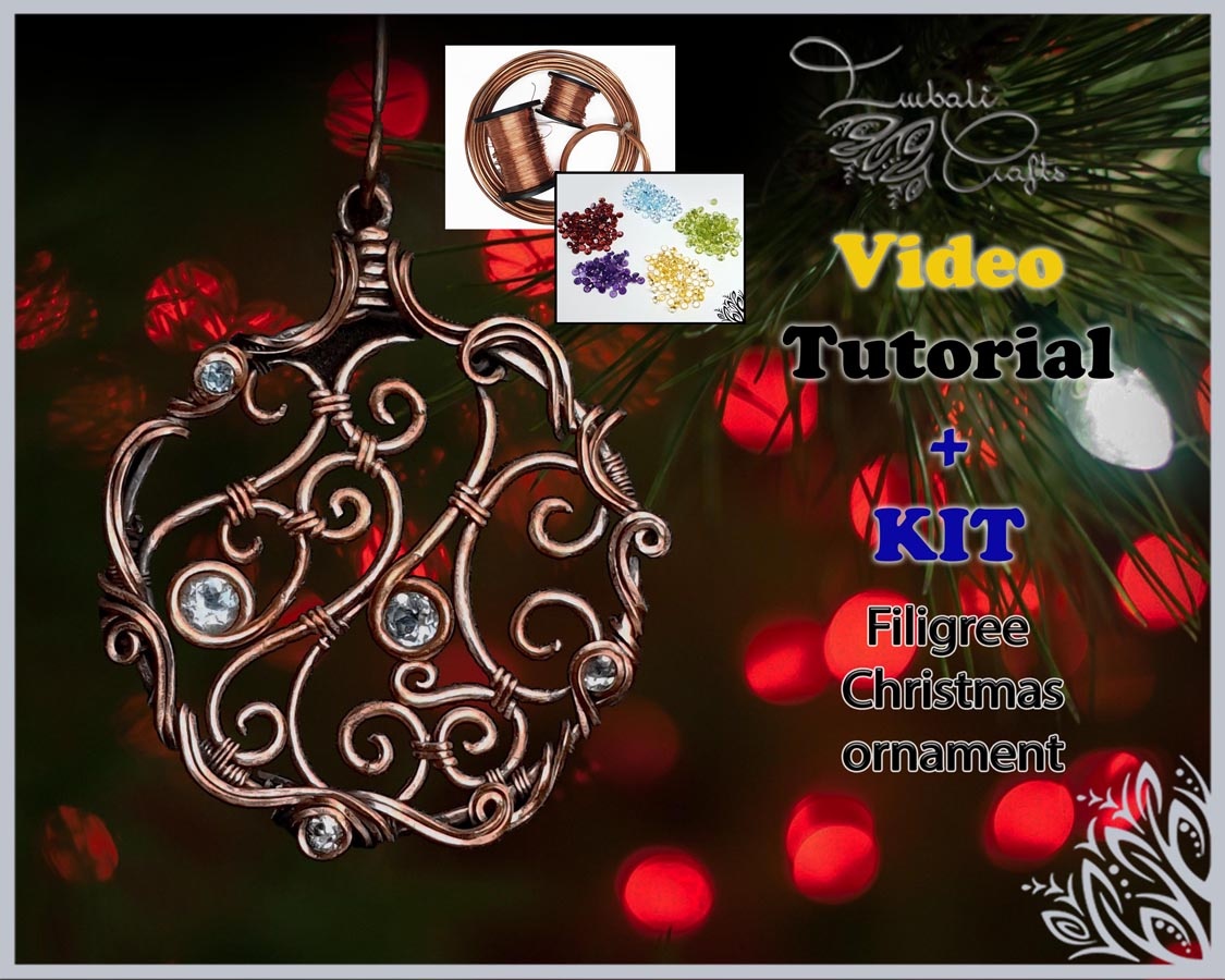 Filigree Christmas ornament kit & tutorial